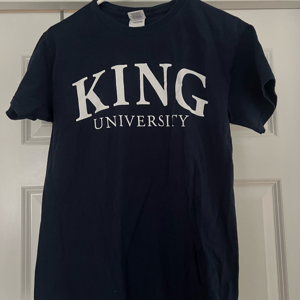King University Navy T-Shirt size small